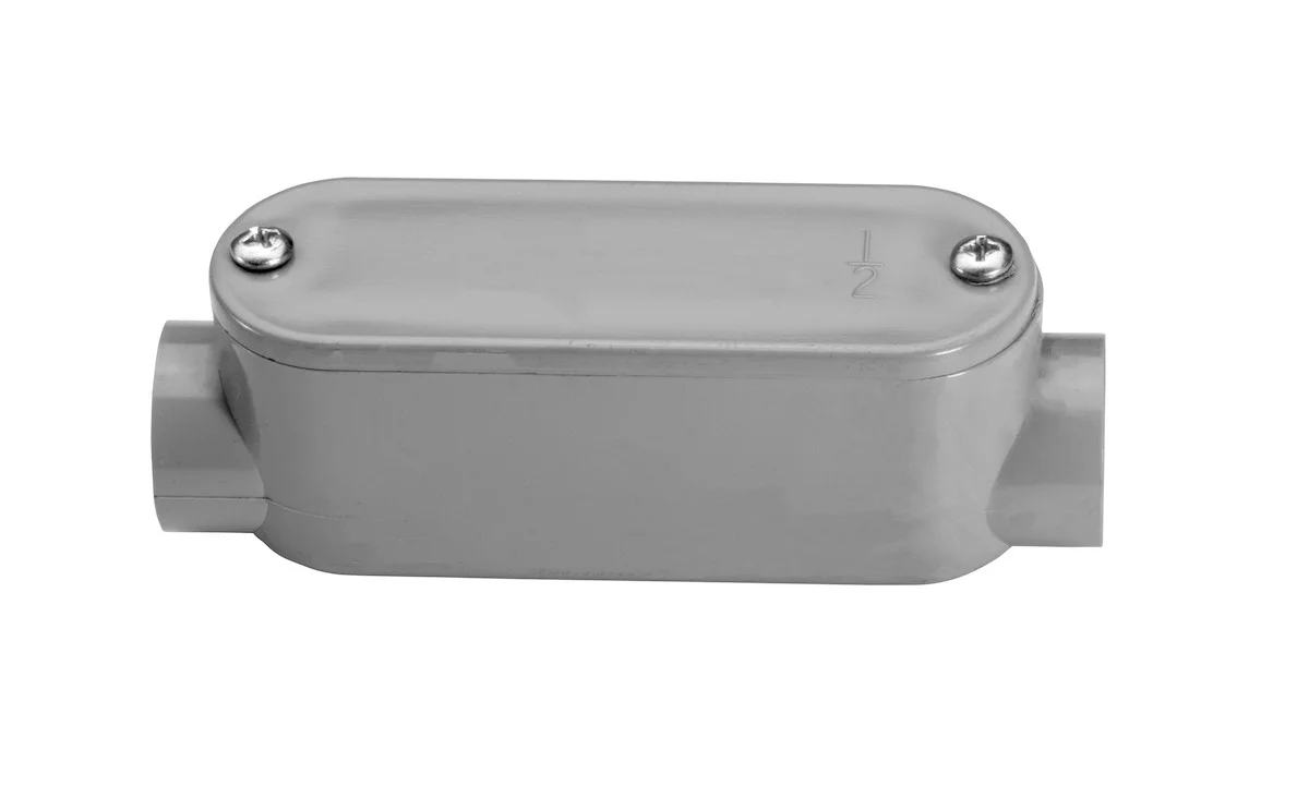 Garvin Industries 1184, 1-1/4" C Type PVC Conduit Body, Rectangular, Removable Cover