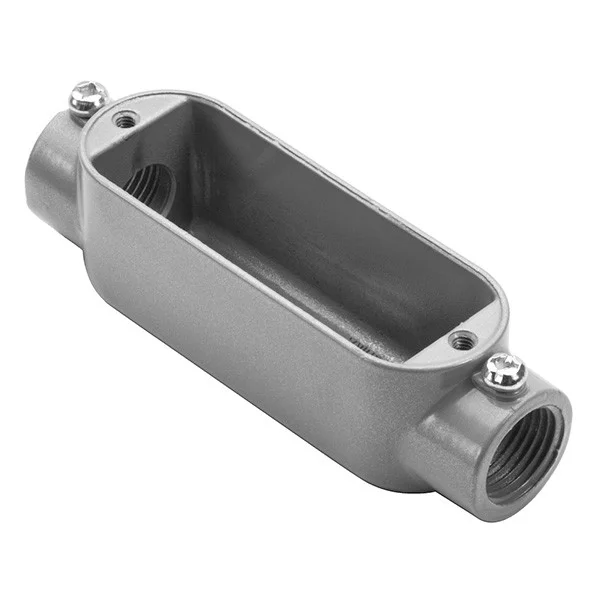 1-1/2" EMT/RIGID C Type Conduit Body, Combination, NPT Tapered Hubs, Copper-Free Aluminum