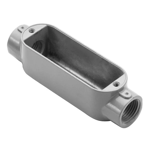 Garvin Industries C10, 4" Rigid Threaded C Type Conduit Body, NPT Tapered Hubs, Copper-Free Aluminum