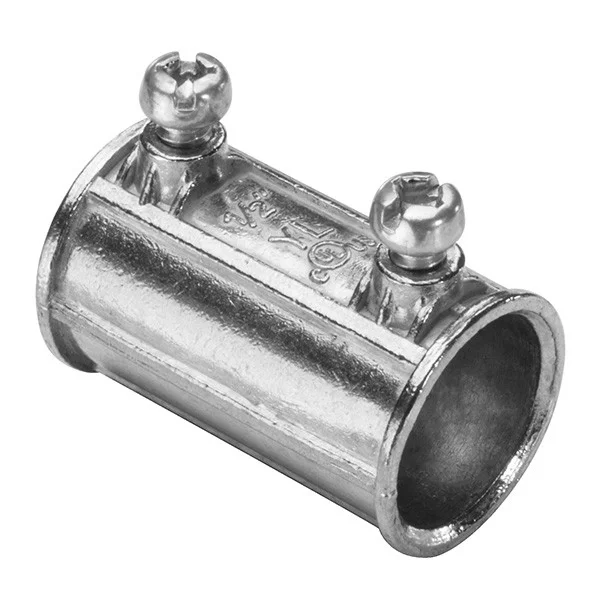 Garvin Industries EMT Set Screw Coupling, 4 Inch, Zinc Die Cast, Concrete Tight