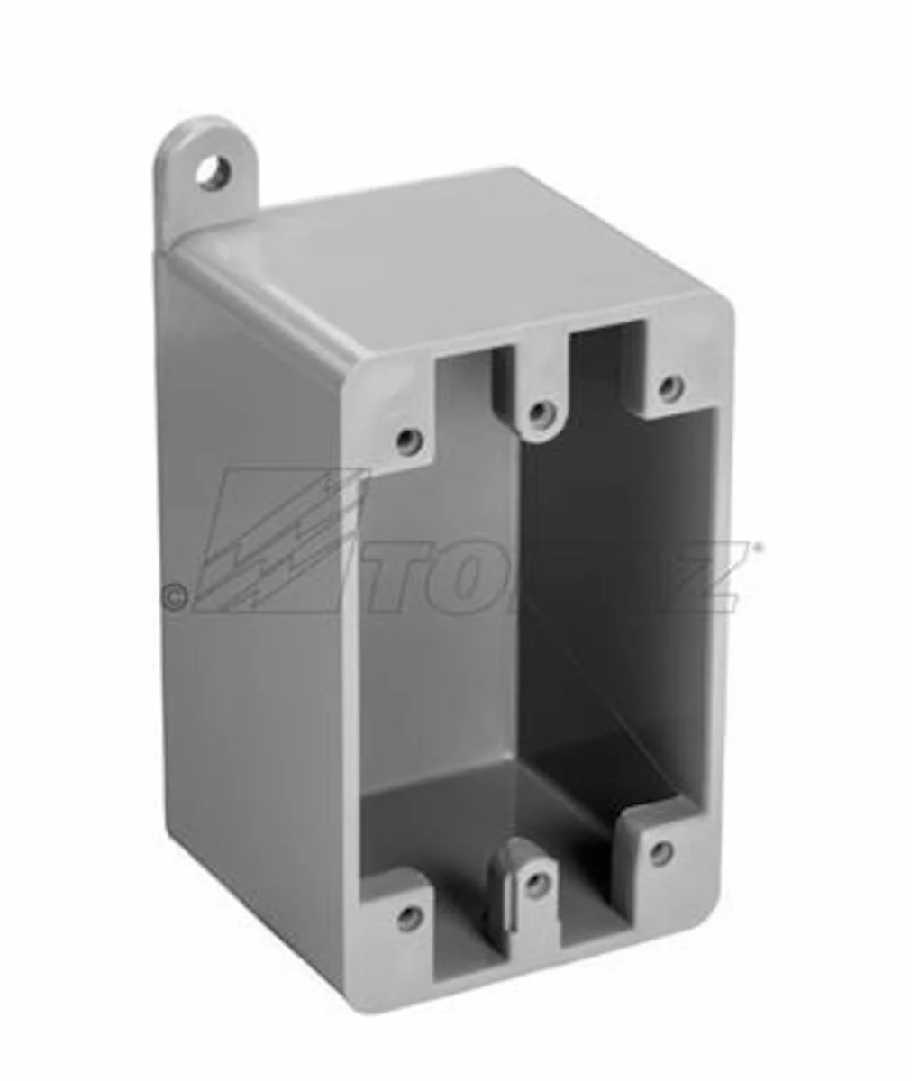 Garvin Industries FD Type Box, Blank Single, PVC, 2.875in x 4.5625in x 2.375in - view 2