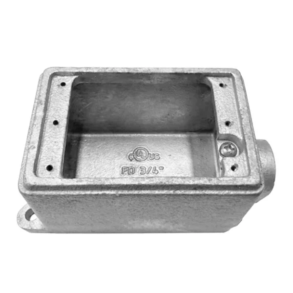 Garvin Industries FD Series, 1" Single Gang FS/FD Cast Device Box, Deep, Single Hub, Heavy Duty, Hot Dip Galvanized