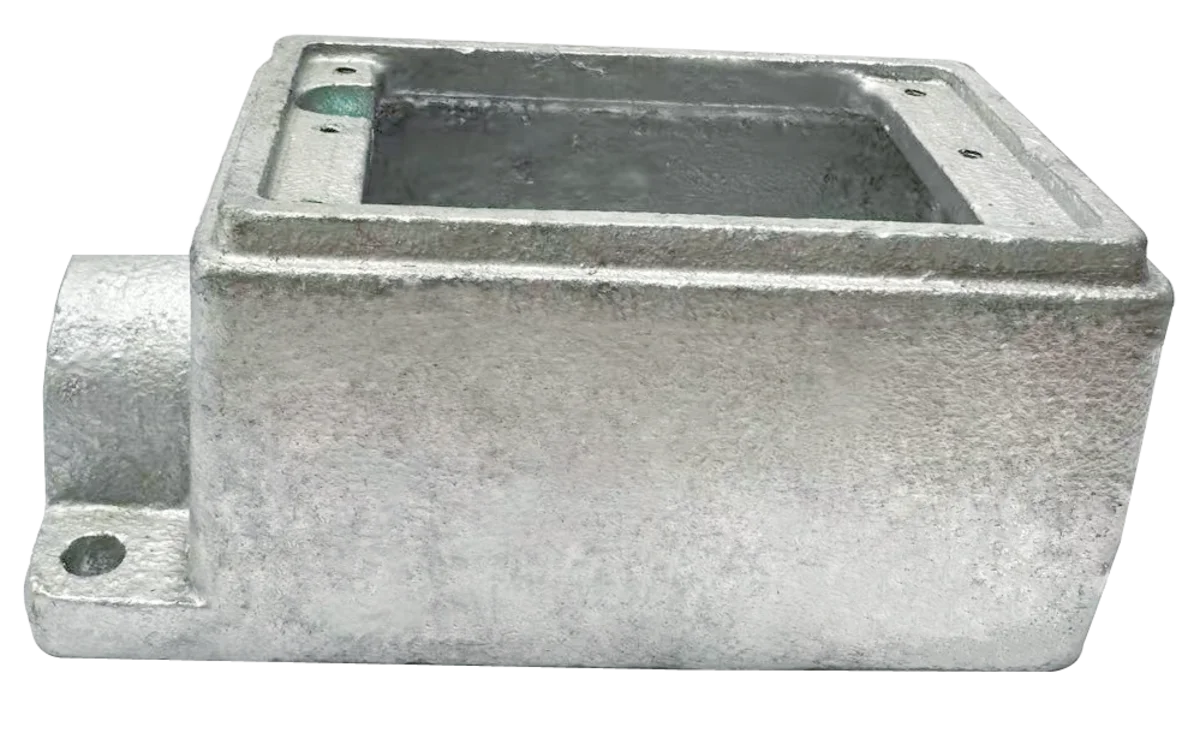 Garvin Industries FS Type Single Gang Box, 1/2" Hub, Heavy Duty, Hot Dip Galvanized - view 2