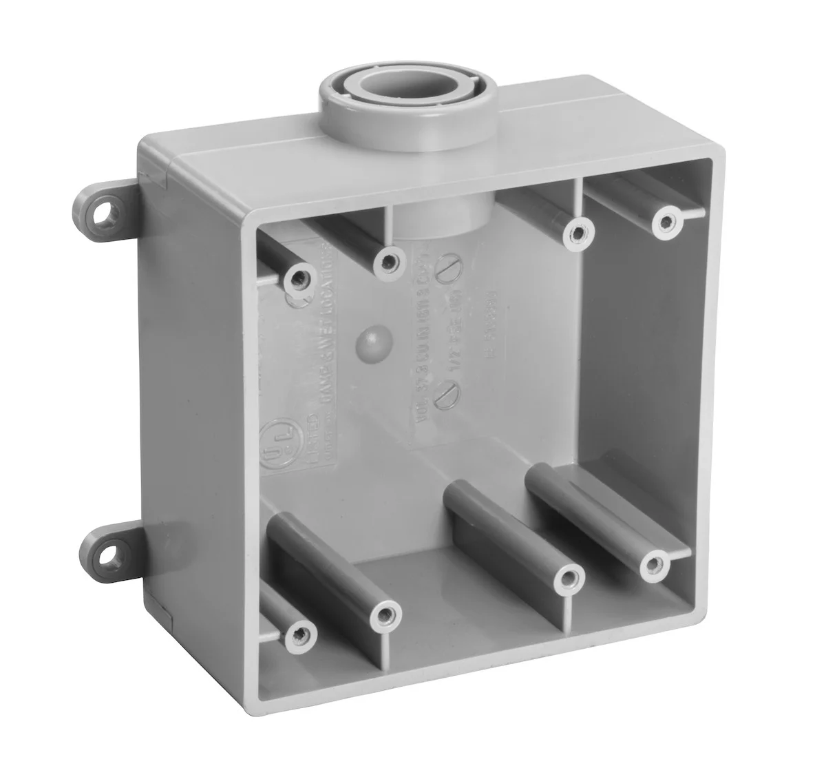 Garvin Industries FSE Type Box, Double Gang, 1" Conduit Hub, PVC, Surface Mount