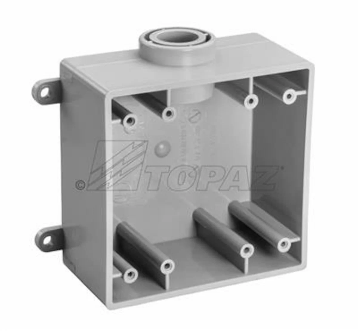 Garvin Industries FSE Type Box, Double Gang, 1/2" Conduit Entrance, PVC - view 2