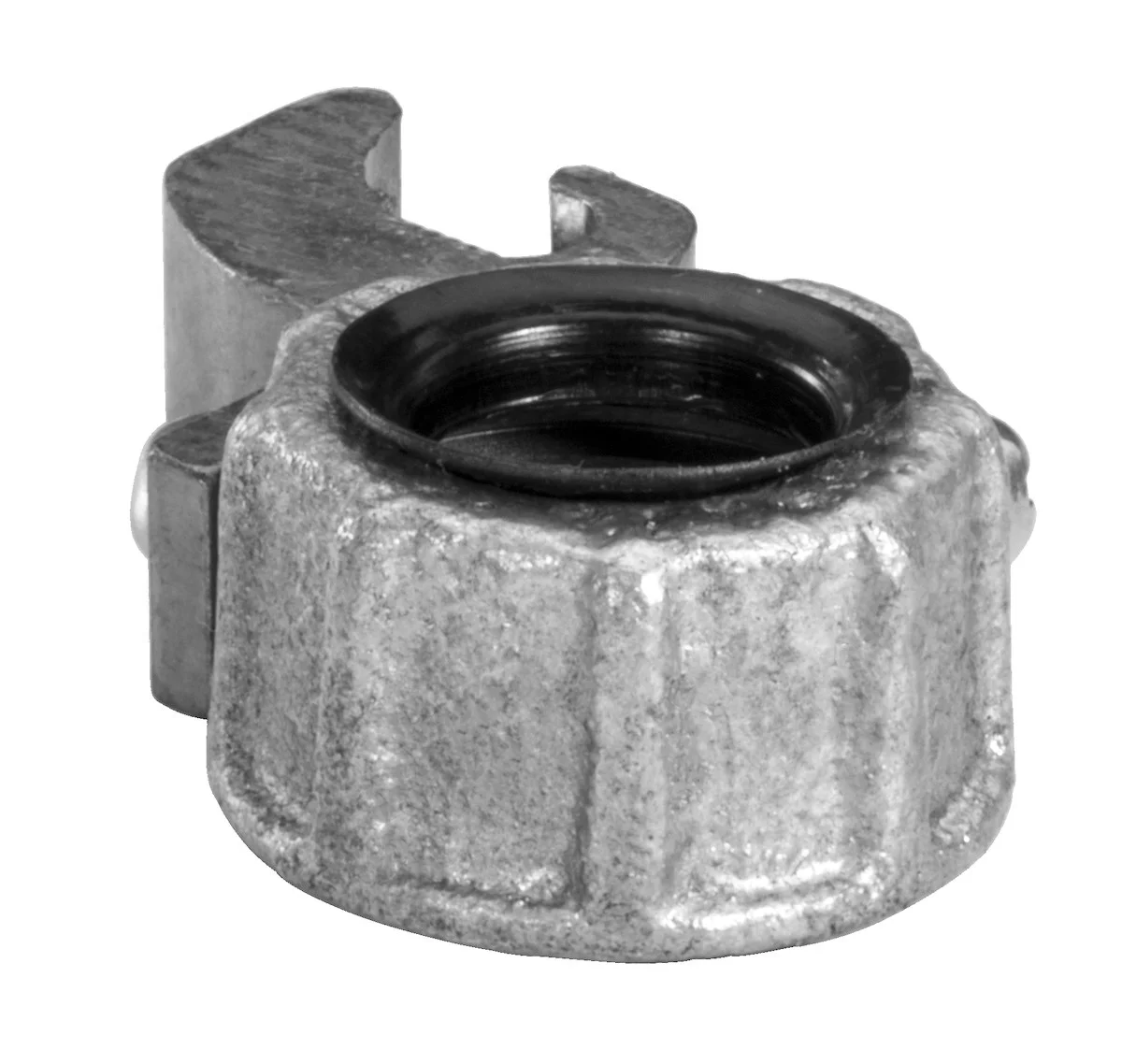 Garvin Industries Insulated Metallic Grounding Bushing, 3-1/2", Hot Dip Galvanized, Copper Lay-In Lug - view 2
