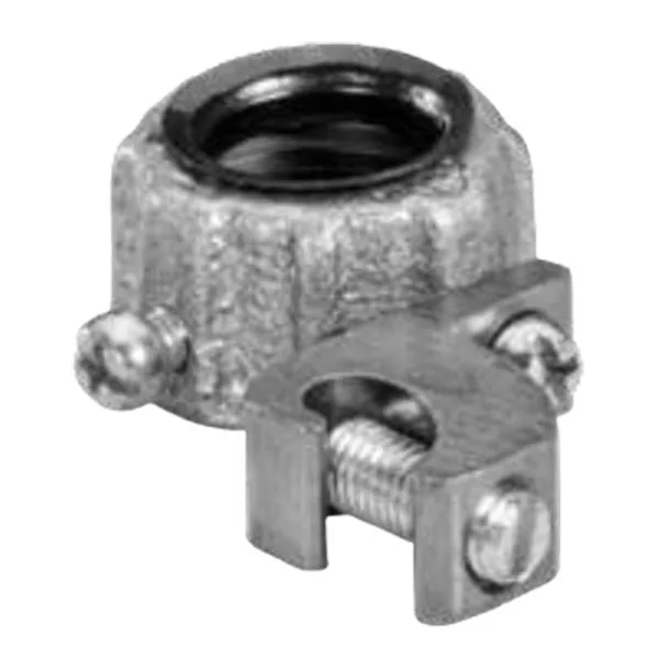 Garvin Industries 337CMHDG, 2-1/2" Rigid/IMC Conduit Bushing, Malleable Iron, Hot Dip Galvanized, Copper Lay-In Lug, ...