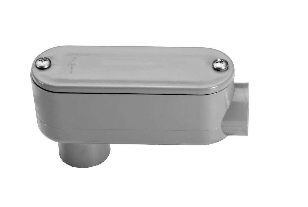 Garvin Industries LB Type Conduit Body, 1-1/2", PVC, Removable Cover - view 2