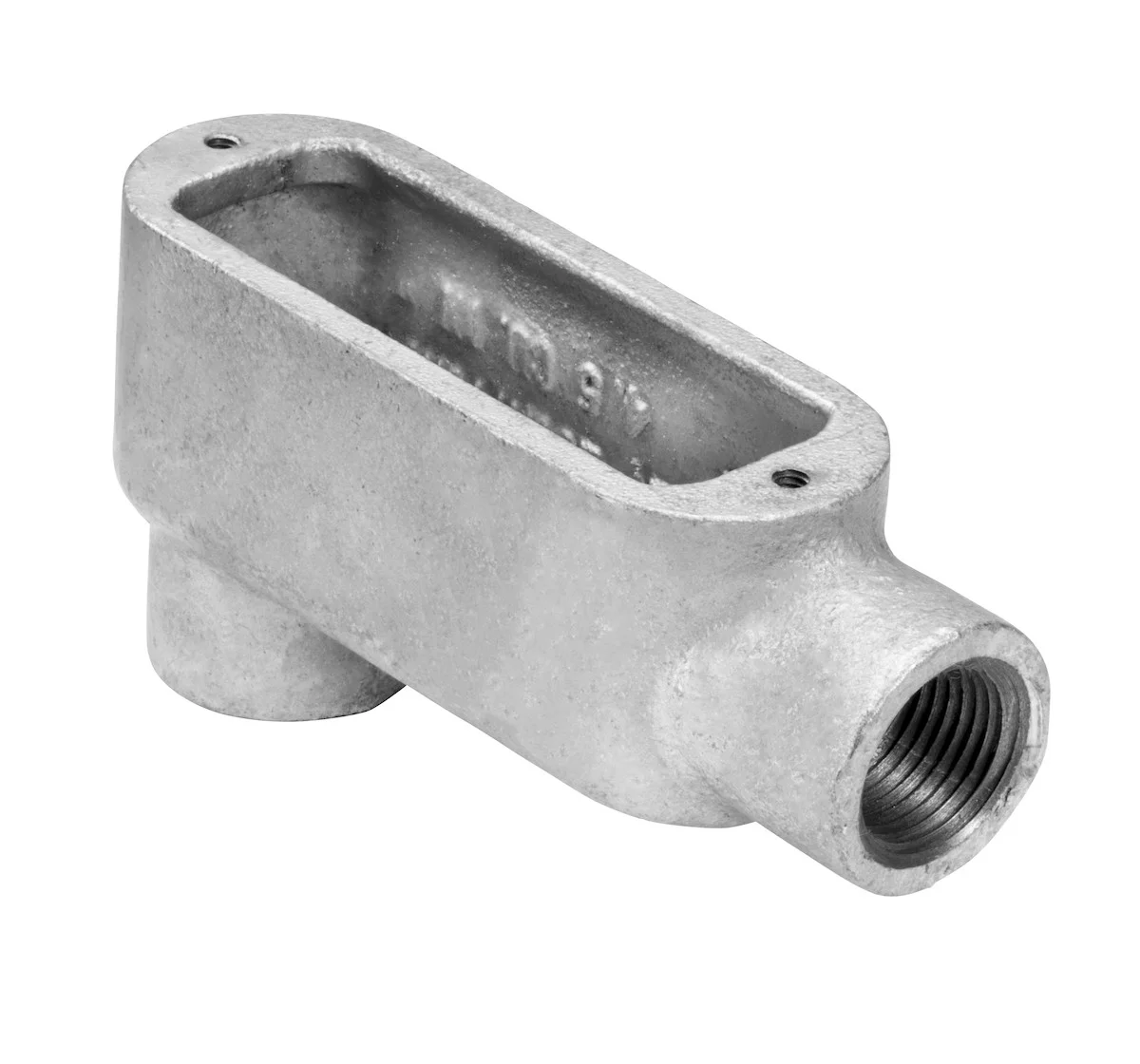 Garvin Industries LB1MHDG, 1/2" LB Type Threaded Conduit Body, Hot Dip Galvanized, Malleable Iron