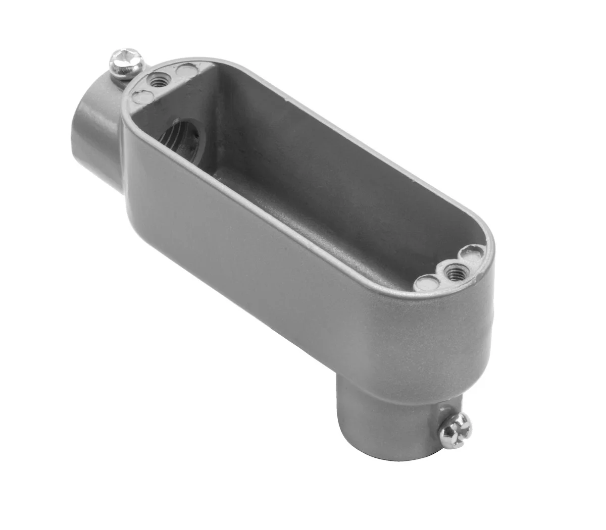Garvin Industries LB4SS, 1-1/4" LB Type EMT and Rigid Combination Conduit Body, Copper-Free Aluminum, Powder Coat Finish