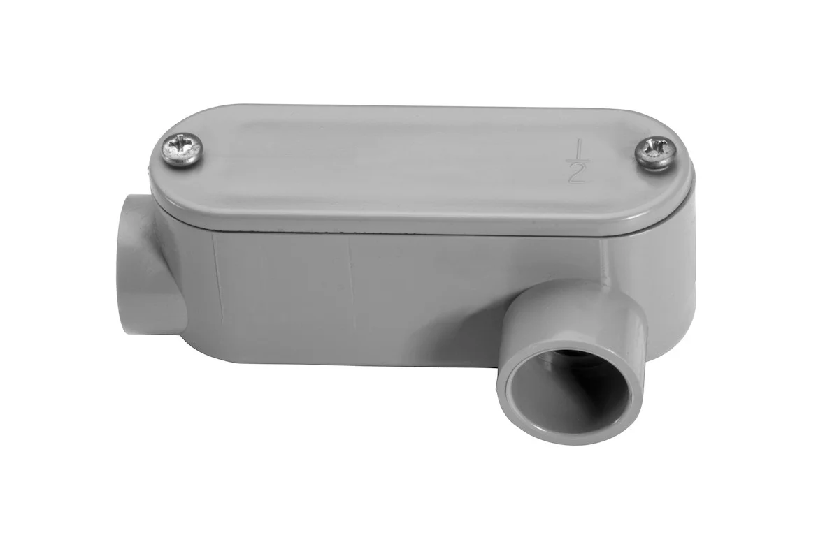 Garvin Industries LL Type Conduit Body, 1-1/2", PVC, Removable Cover - view 2