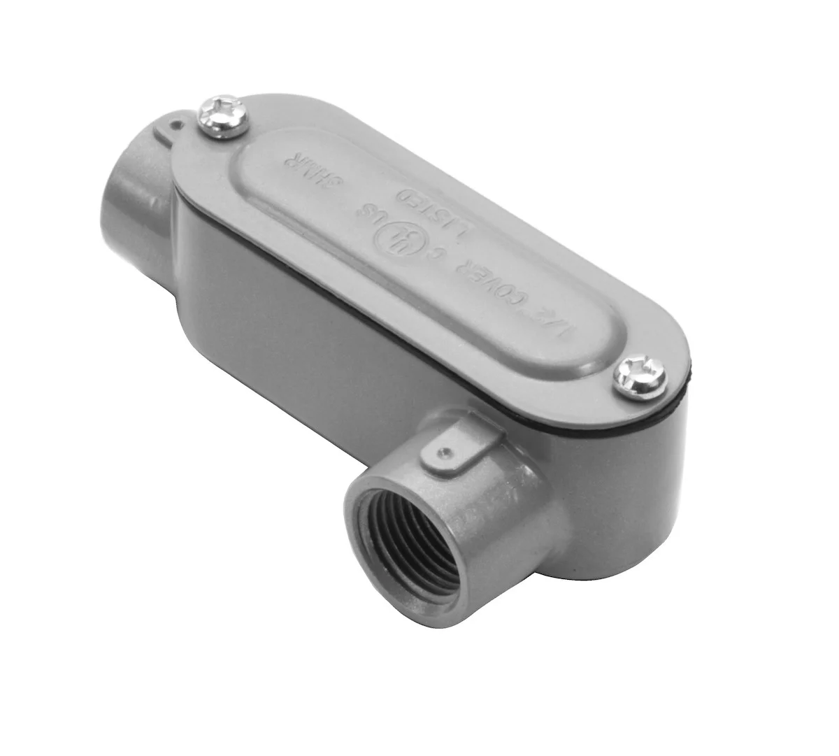 Garvin Industries LL10CG, 4" Rigid Conduit Body, Threaded LL Type, with Cover and Gasket