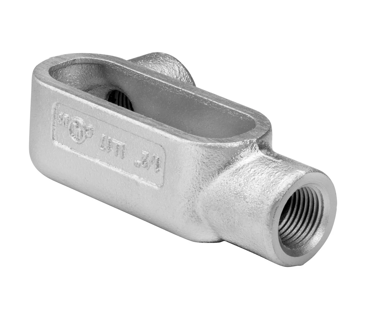 Garvin Industries LL10G7, 4" LL Type Form 7 Rigid Conduit Body, Gray Iron, Zinc Plated, 231 in³ Volume - view 2