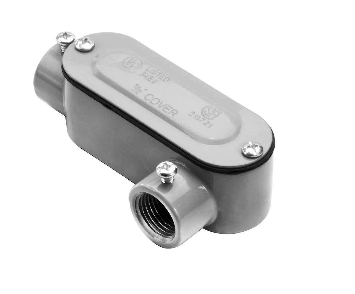 Garvin Industries LL4SSCG, 1-1/4" EMT and Rigid Combination Conduit Body, LL Type, With Cover and Gasket, Copper-Free...