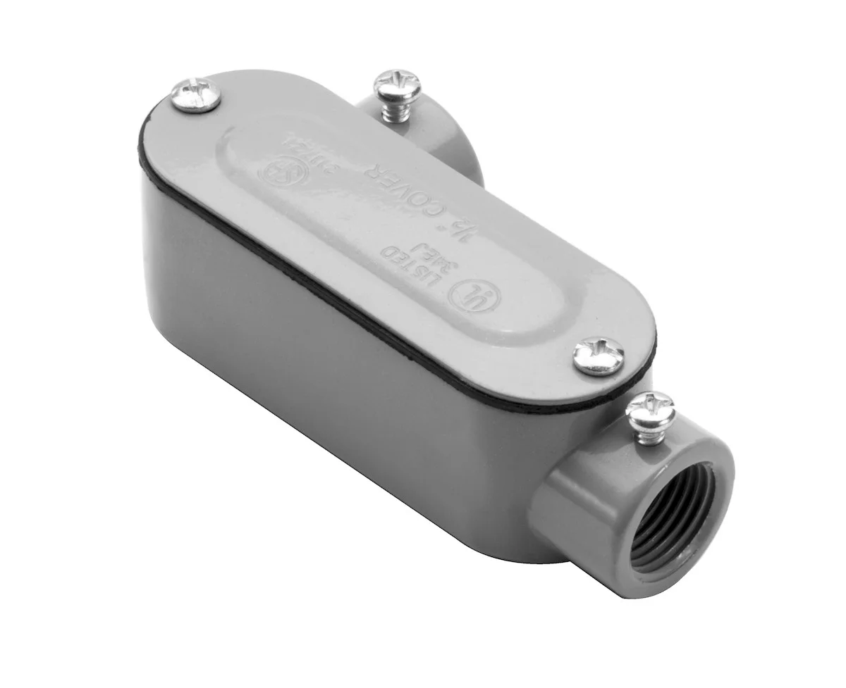 Garvin Industries LL4SSCG, 1-1/4" EMT and Rigid Combination Conduit Body, LL Type, With Cover and Ga...