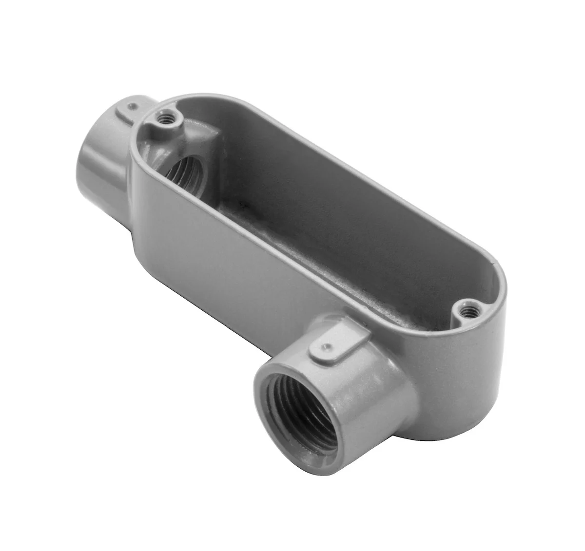 Garvin Industries LL10, 4" Threaded LL Type Rigid Conduit Body, Copper-Free Aluminum, Powder Coat Finish