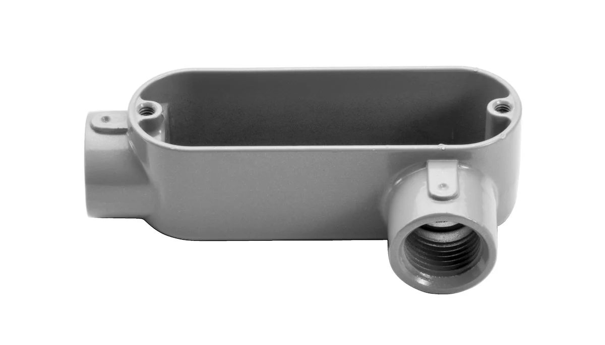 Garvin Industries LL10, 4" Threaded LL Type Rigid Conduit Body, Copper-Free Aluminum, Powder Coat Finish - view 2