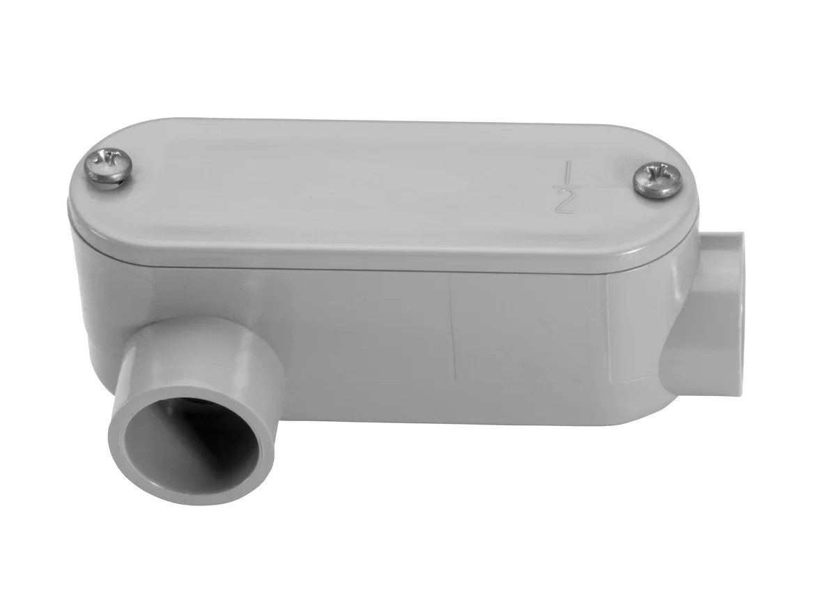 Garvin Industries LR Type Conduit Body, 2-1/2", PVC, Removable Cover - view 2