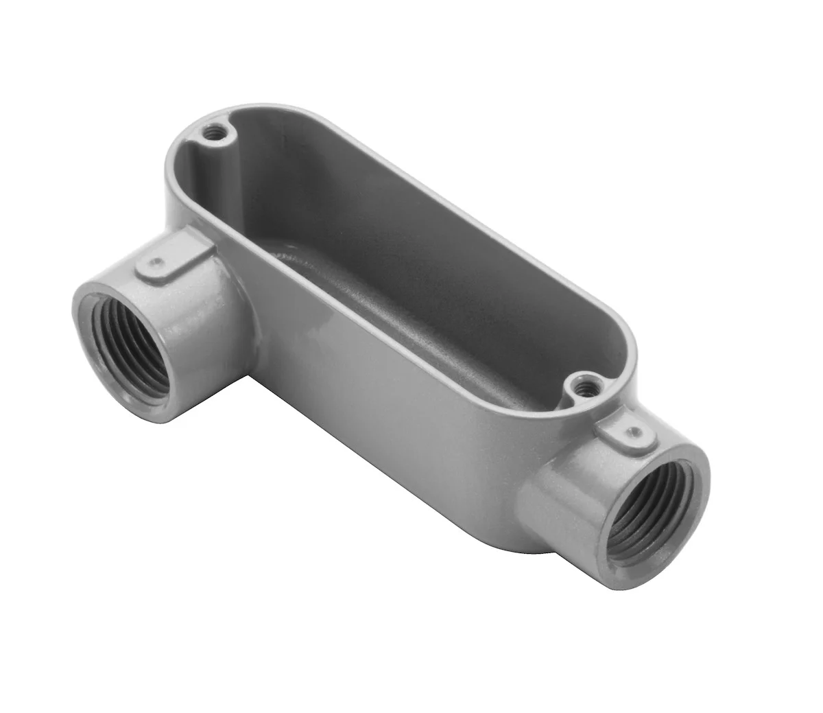 Garvin Industries LR10, 4" Threaded LR Type Rigid Conduit Body, Copper-Free Aluminum, Powder Coat Finish