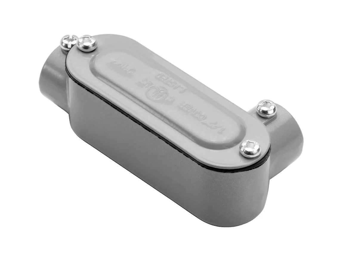 Garvin Industries LR4SSCG, 1-1/4" EMT and Rigid Combination Conduit Body with Cover and Gasket, Aluminum - view 2