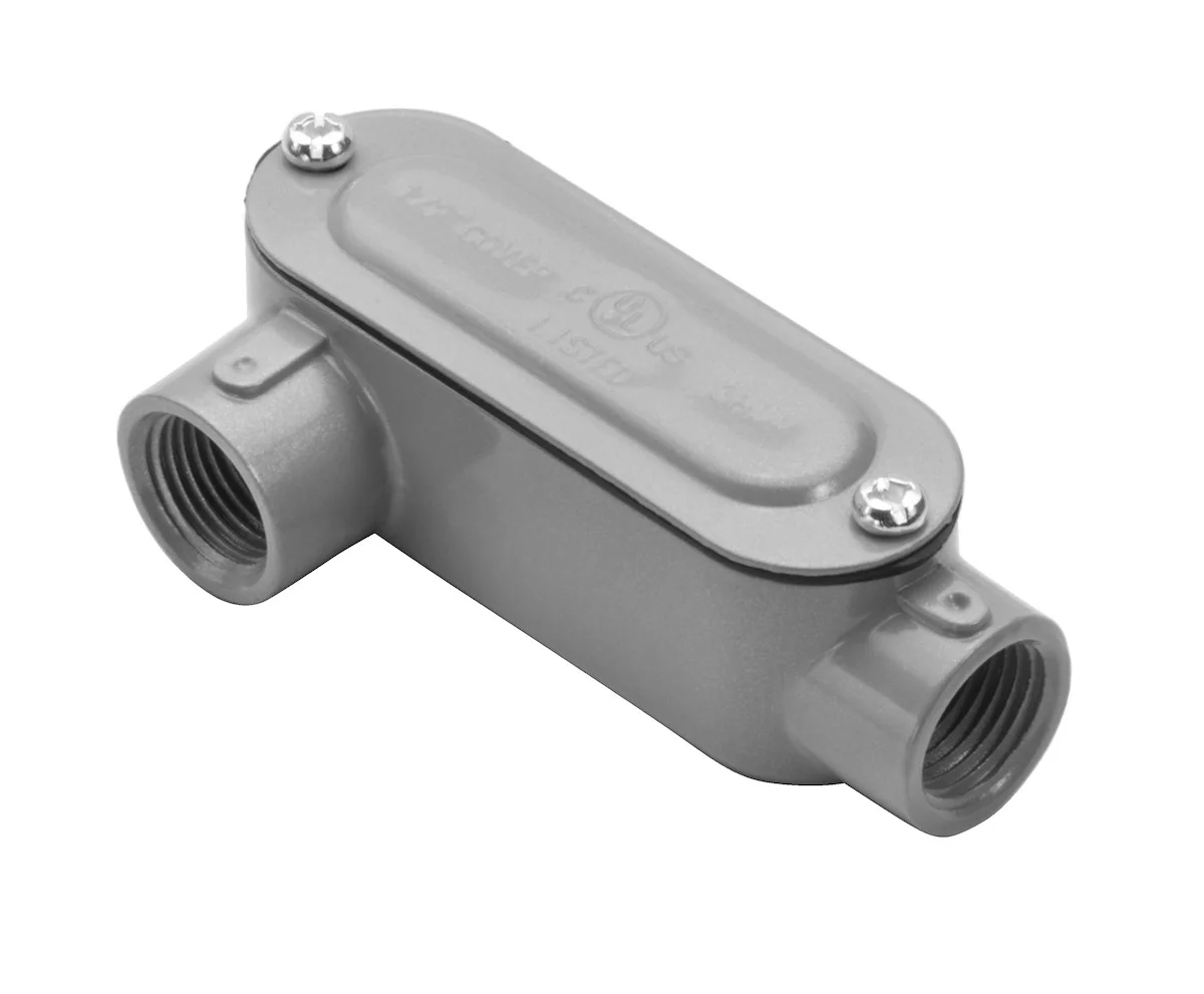 Garvin Industries LR10CG, 4" Threaded LR Conduit Body with Cover and Gasket, Copper-Free Aluminum