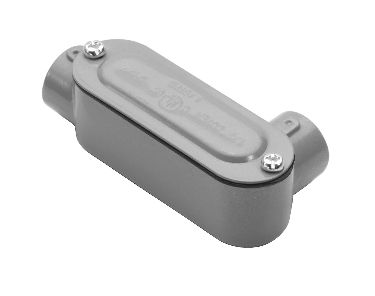 Garvin Industries LR10CG, 4" Threaded LR Conduit Body with Cover and Gasket, Copper-Free Aluminum - view 2