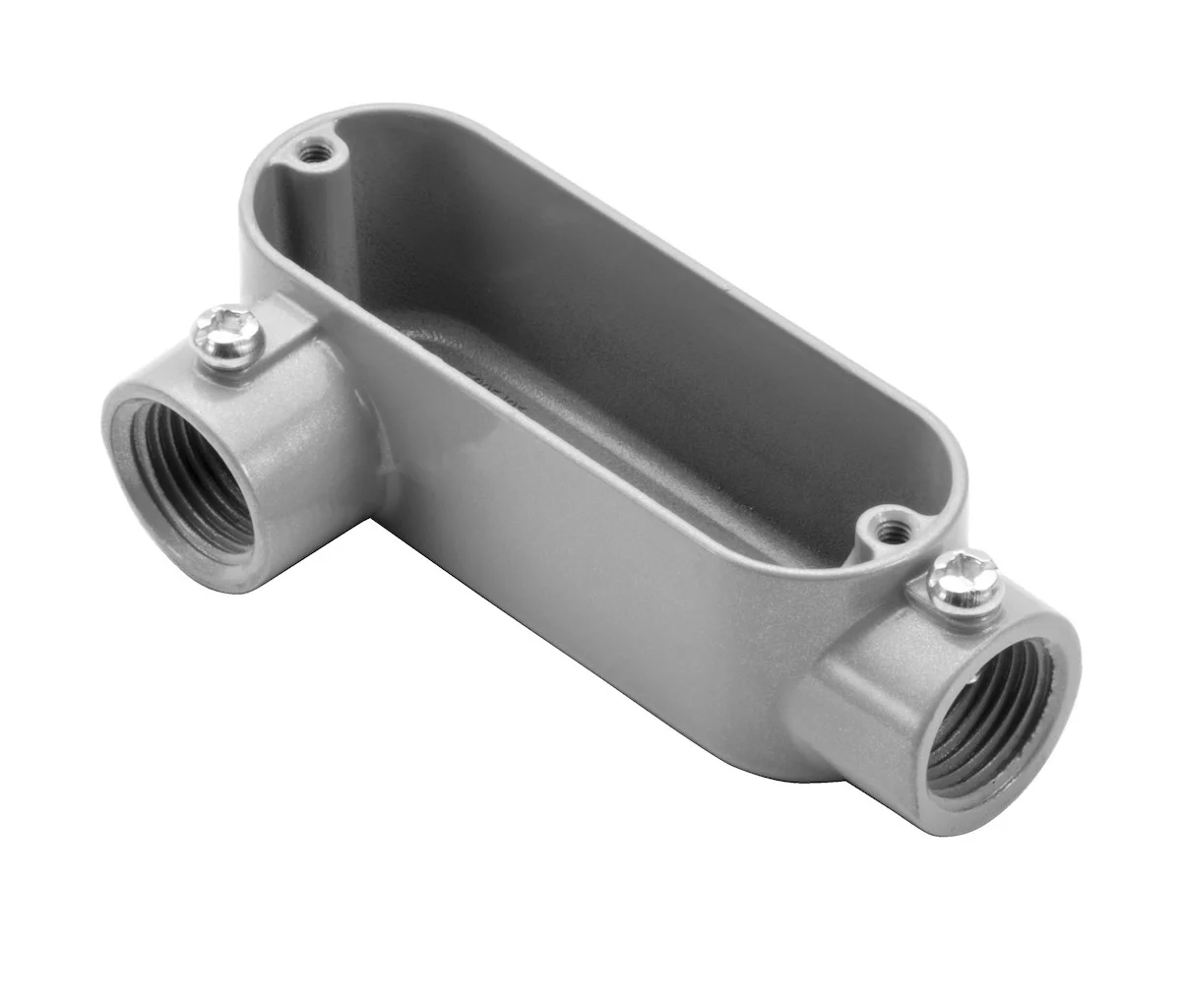 Garvin Industries LR4SS, 1-1/4" LR Type Combination Conduit Body, Copper-Free Aluminum, NPT Tapered Hubs, Powder Coat...