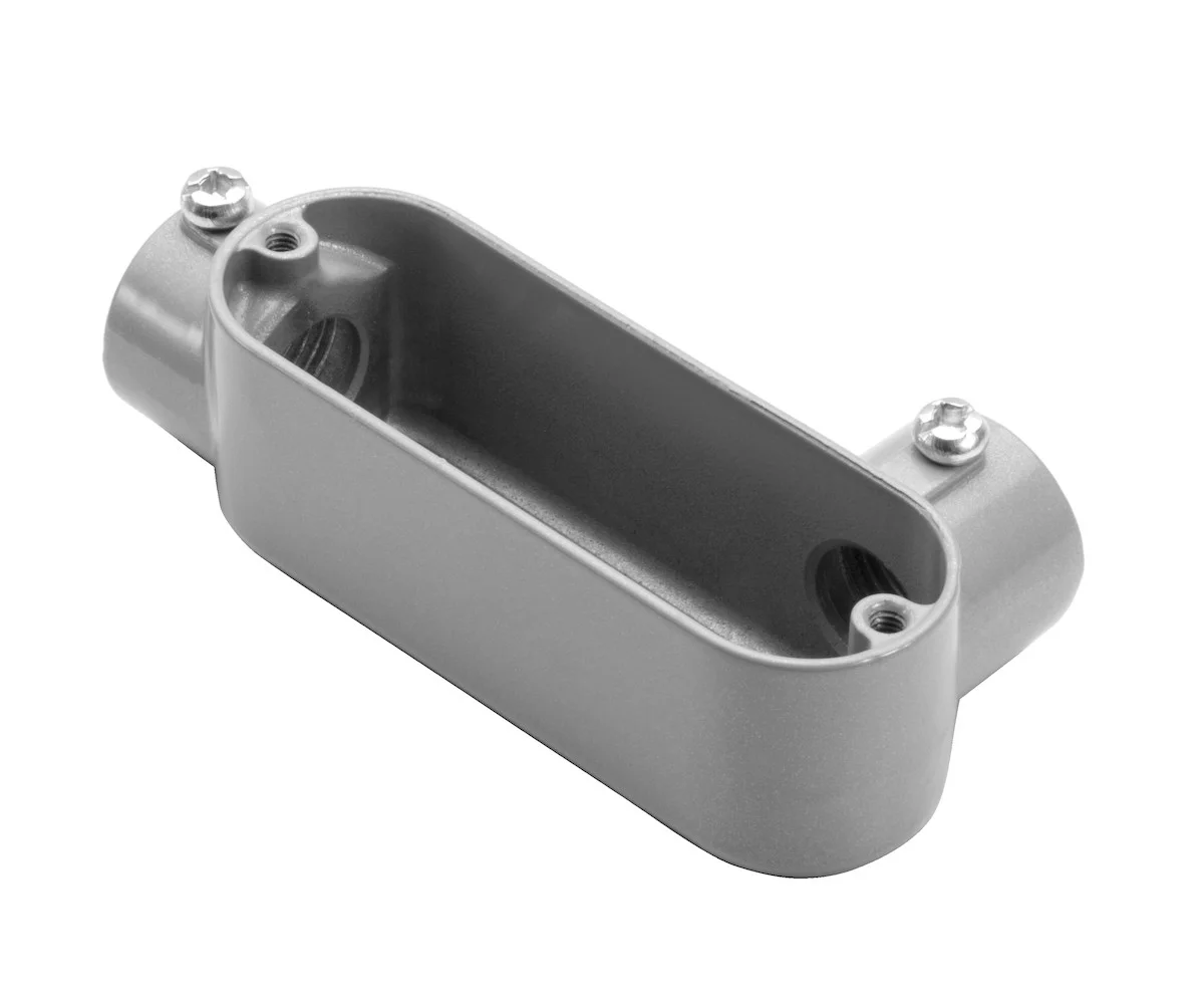 Garvin Industries LR4SS, 1-1/4" LR Type Combination Conduit Body, Copper-Free Aluminum, NPT Tapered ...