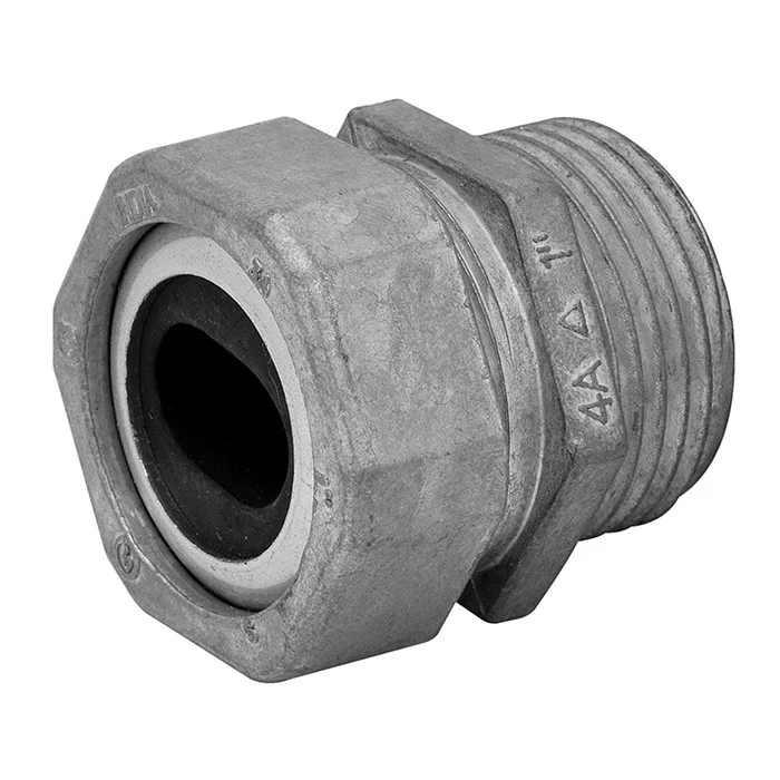 Garvin Industries LWC-1501, 1-1/2" Watertight Connector, 1/0 Cable Size, Insulated Throat, Zinc Die-Cast