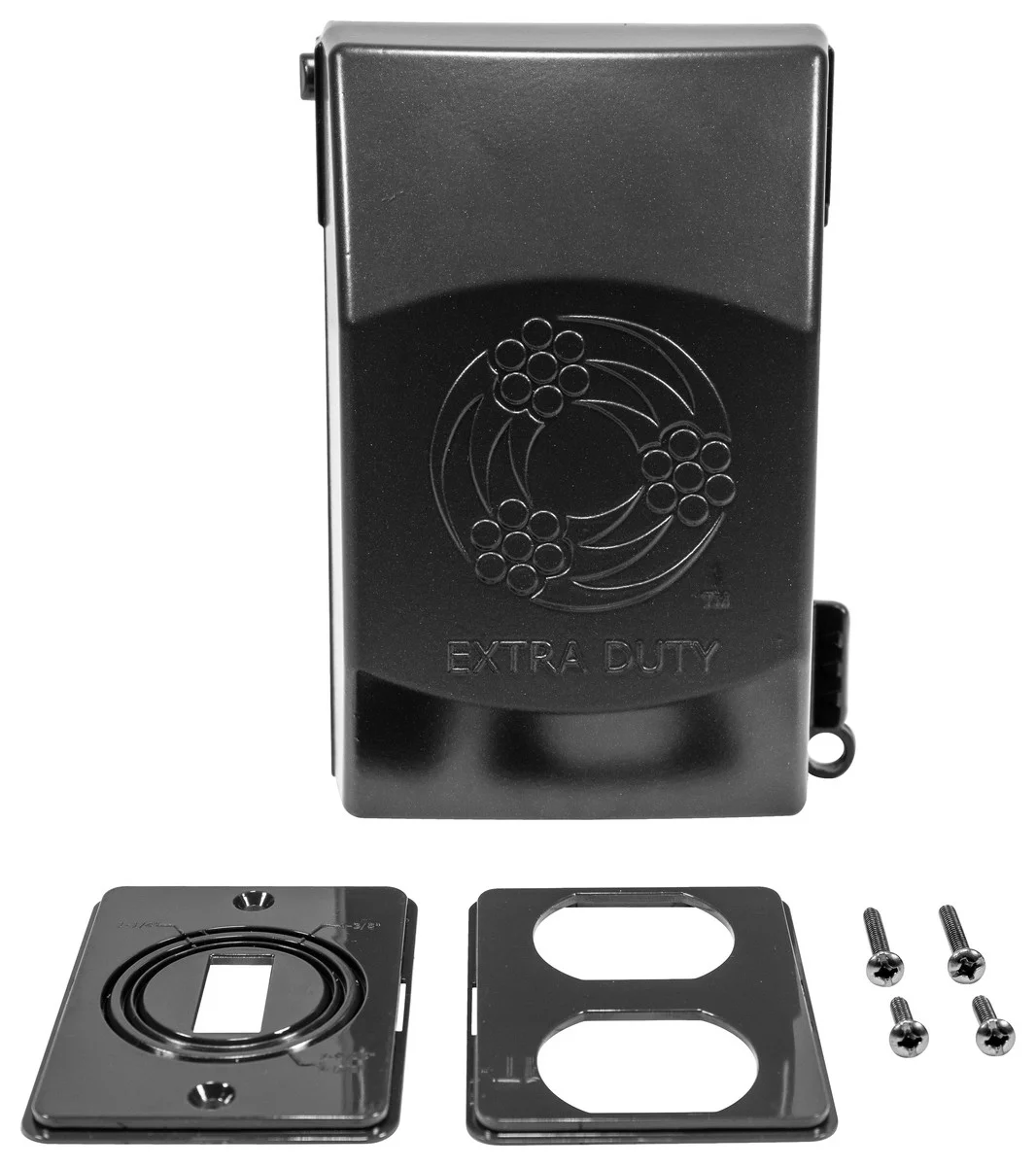 Garvin Industries M1GVIU-B, 9-in-1 Extra Duty 1-Gang In-Use Cover, Vertical, Bronze