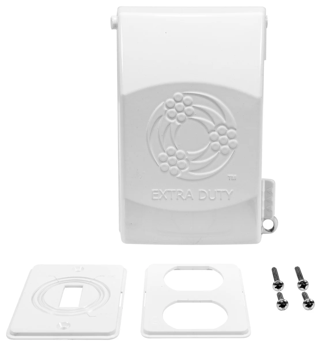 Garvin Industries M1GVIU-W, 9-in-1 Extra Duty 1-Gang In-Use Cover, Vertical, White