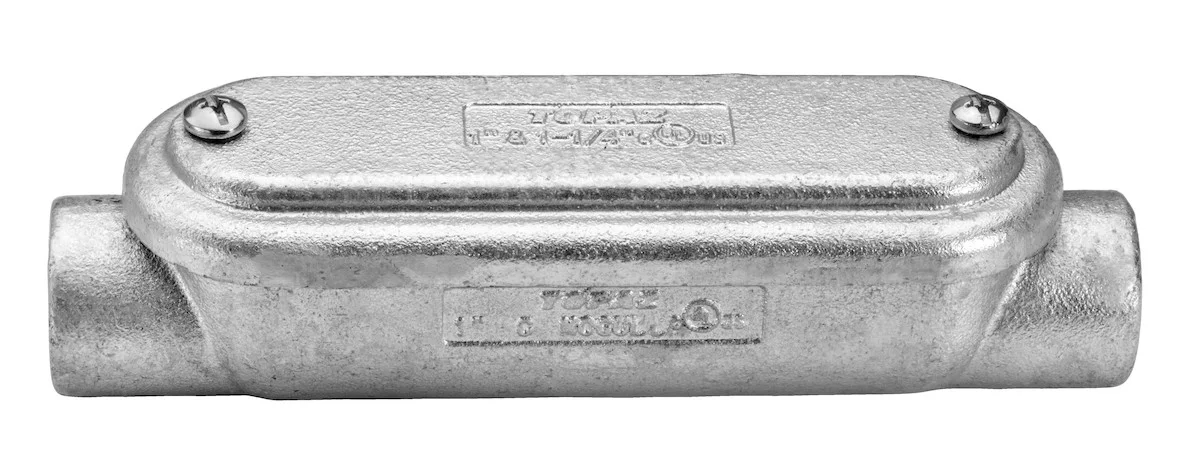 Garvin Industries MC3CGHDG, 1" Mogul Conduit Body, C Type with Rollers, Hot Dip Galvanized, Malleabl...