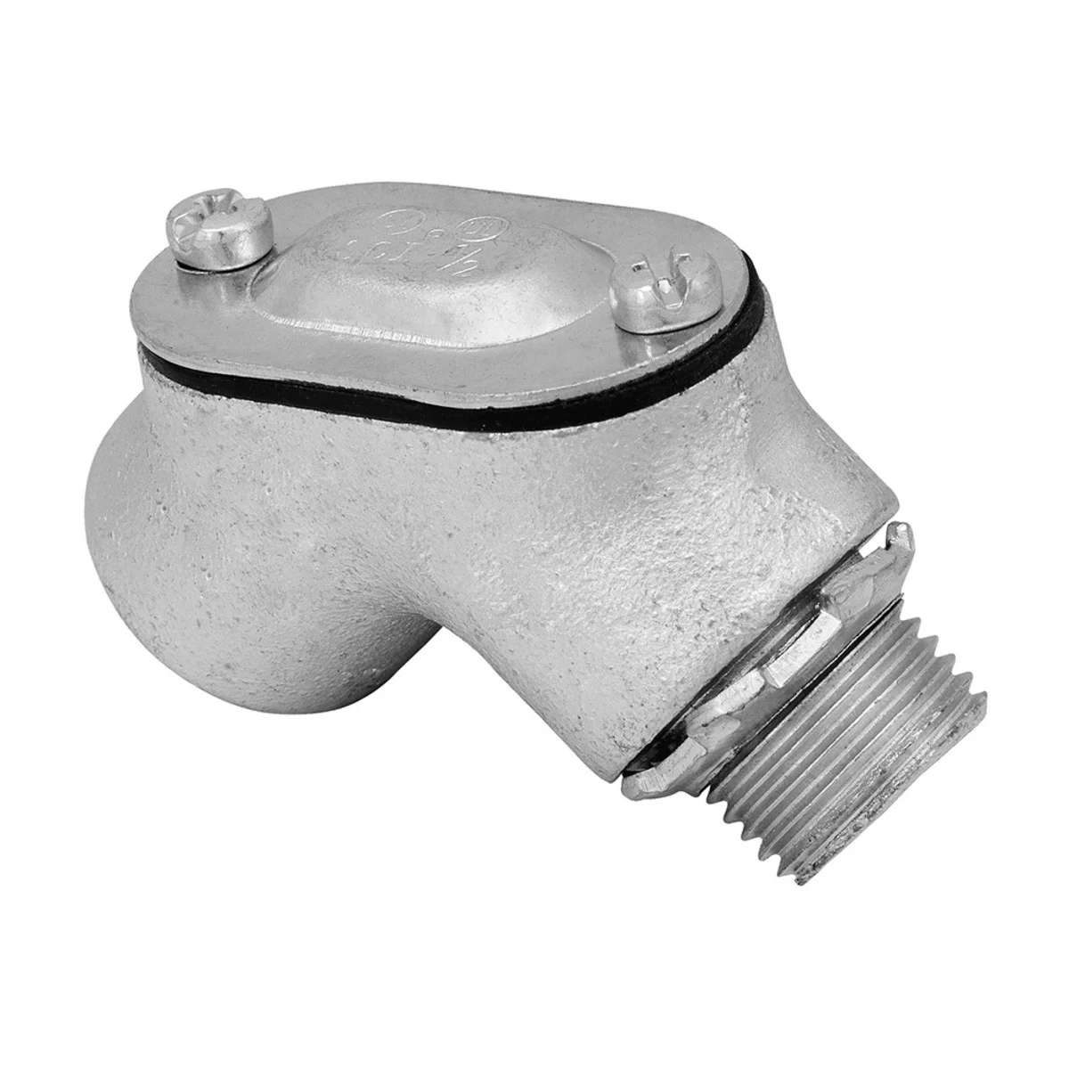 Garvin Industries ML-142-5, 90° Pull Elbow, Rigid to Box, Malleable Iron, 1-1/2 Inch, Neoprene Gasket