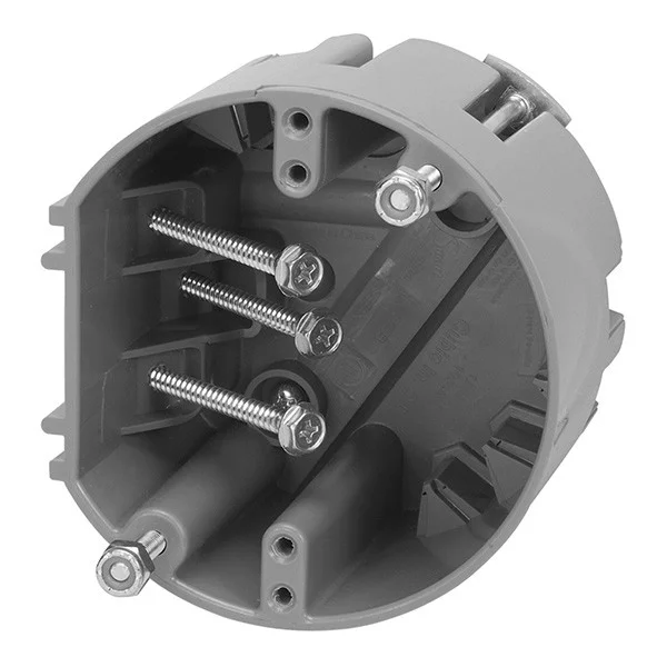 Garvin Industries MSBFAN, Round Ceiling Fan Non-Metallic Romex Box, 24 Cu. In., 2-1/2" Depth, 75 lbs Fixture Rating, ...