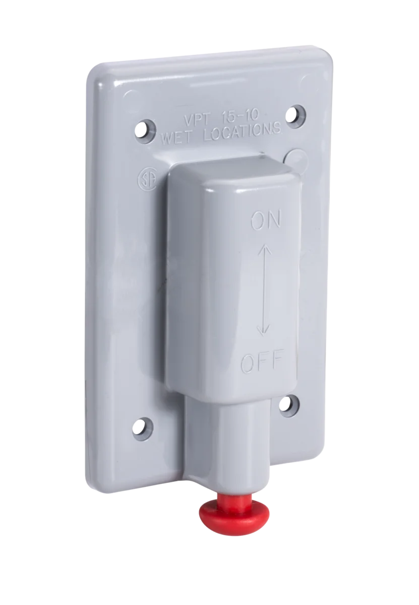 Garvin Industries Plunger Switch Cover, Single Gang, PVC, 2.81" x 4.56"