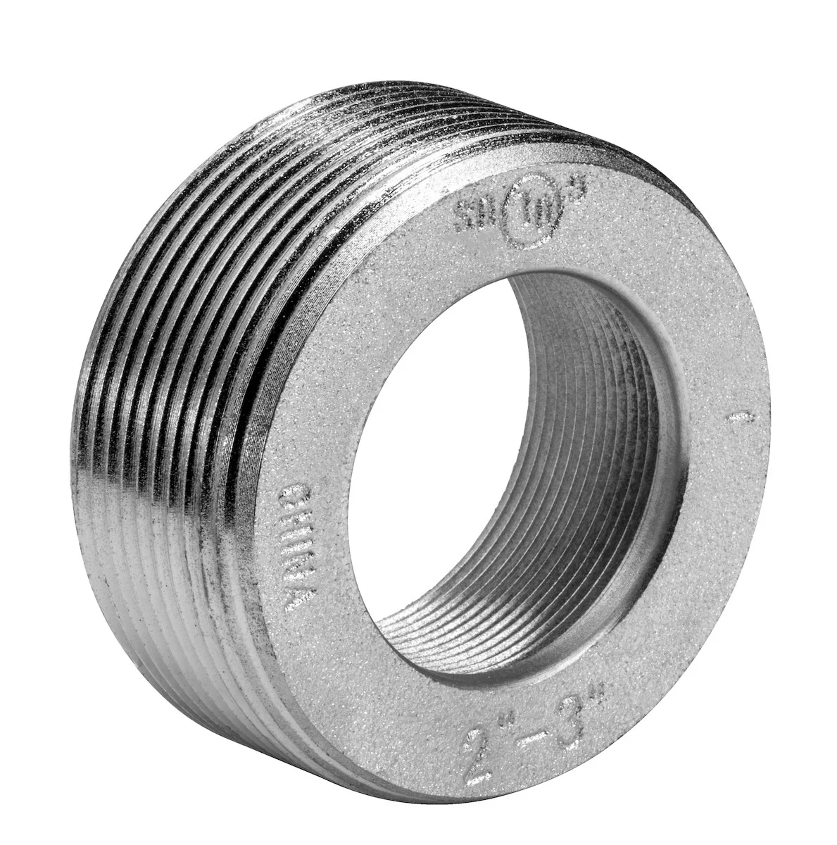 Garvin Industries RB17 Reducing Bushing, 2-1/2" x 1", Malleable Iron, Zinc Plated