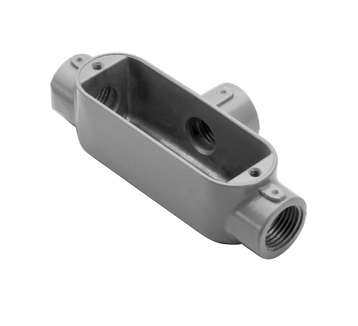 Garvin Industries Rigid Conduit Body, Threaded T Type, 4" Hub, 4 Max Wire, 350 MCM Max Wire Size, Aluminum - view 2
