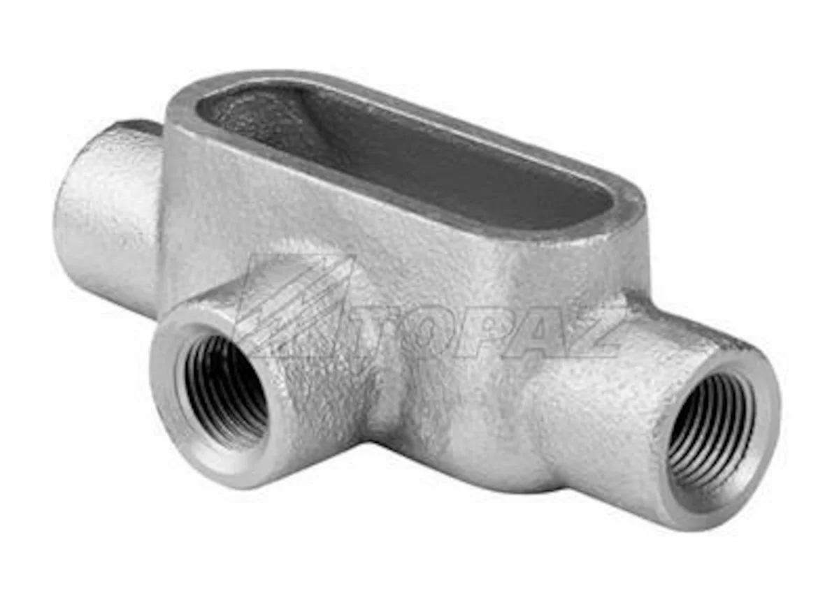 Garvin Industries Rigid Conduit Body, T Type, Form 7, 1-1/2" Hub, 3 Max Conductors, 2 AWG Max, 24in³ Volume - view 2