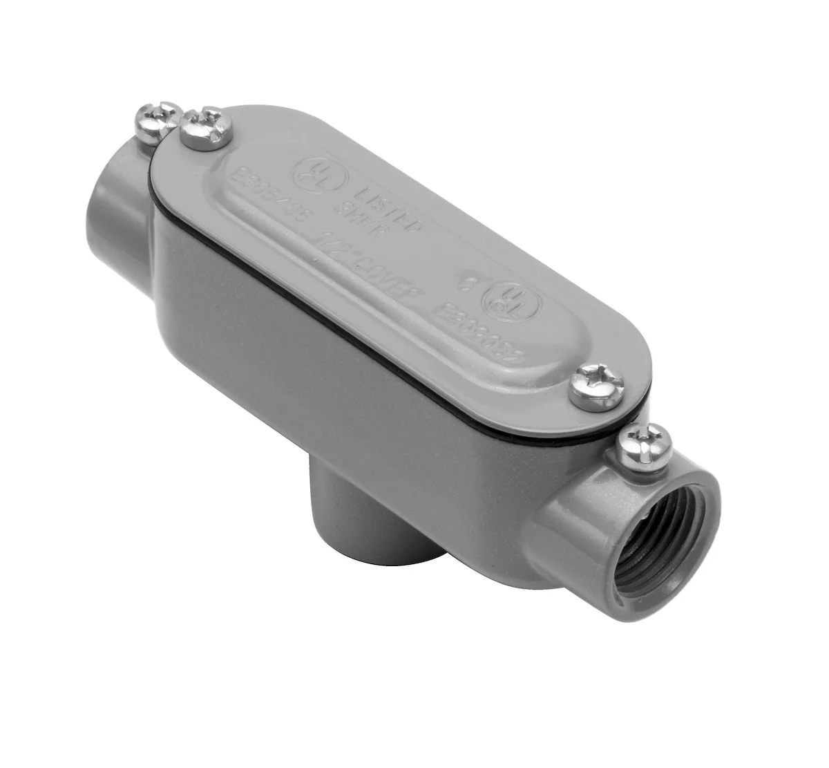 Garvin Industries TB1SSCG, 1/2" EMT and Rigid Combination Conduit Body with Cover and Gasket, Copper-Free Aluminum, N...