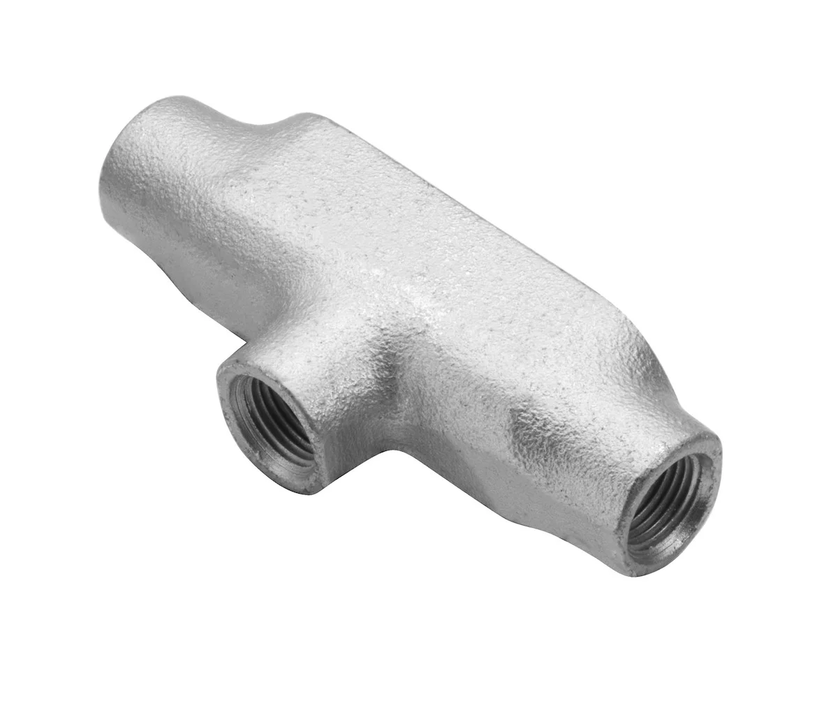 Garvin Industries TB2M, 3/4" Threaded TB Type Conduit Body, Malleable Iron, Zinc Plated, Aluminum Enameled - view 2