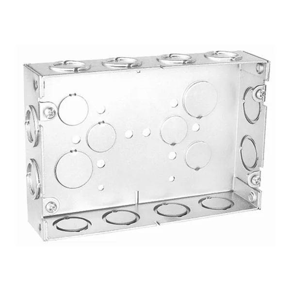 Garvin Industries Two Gang Multi-Gang Box, 1-5/8" Deep, With Conduit Knockouts