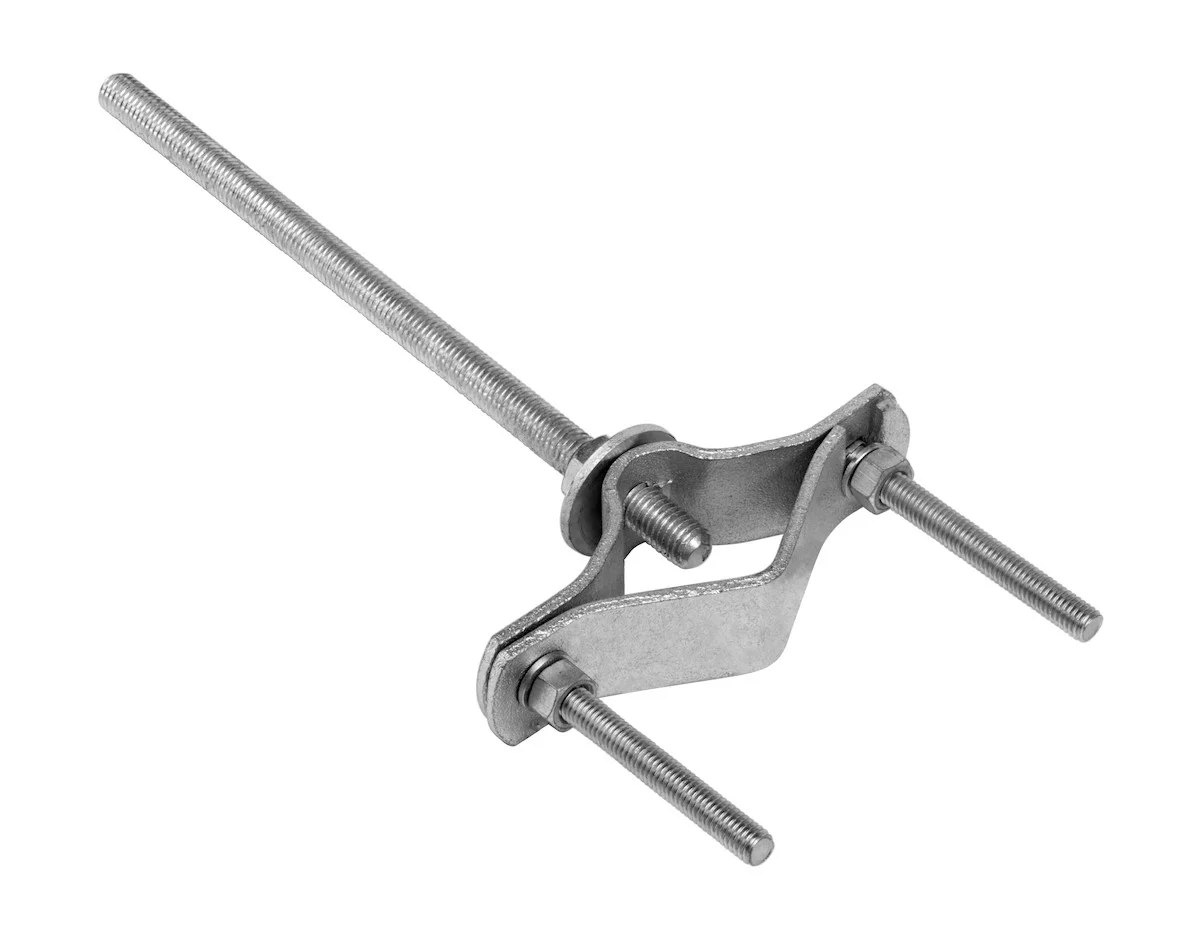 Garvin Industries Universal Pipe Support, 1-1/4" – 3" Pipe Size, 1/2" Bolt, Steel