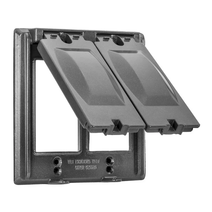 Garvin Industries WC2225W, Double Gang Die-Cast Aluminum Cover, 16-in-1 Vertical Multi-Use, White