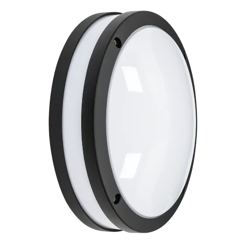 GlobaLux ABH Architectural LED Bulkhead, No Cut-Off, 17W, 120V, CCT Selectable 3000K|3500K|4000K, Black Finish