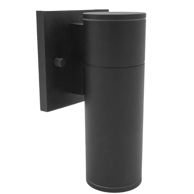 GlobaLux AOS-C Outdoor Wall Light, Down Only, 12W, 120V, MCT 2700K/3000K/3500K/4000K/5000K, Black