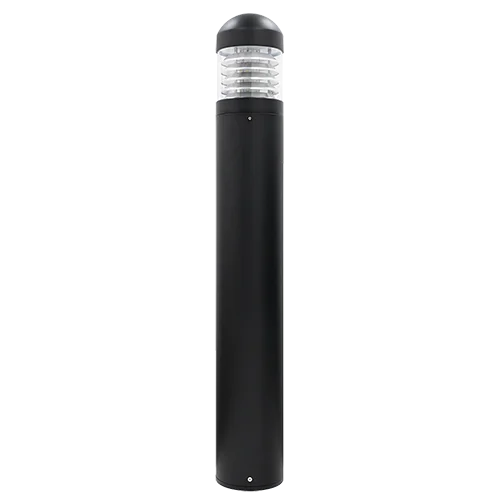 GlobaLux BLR2 Series Round LED Bollard, Adjustable Wattage (24W/19W/14W), Multi-Voltage (120-277V), Selectable CCT (3...