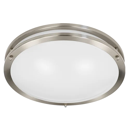 GlobaLux DCR LED Ringed Decorative Ceiling Mount, 12" Diameter, 17W, 1190lm, 120V, CCT Selectable 2700K|3000K|3500K|4...