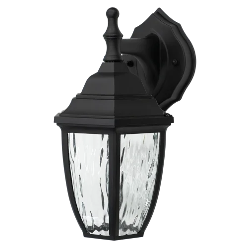 GlobaLux DOA Series Decorative Outdoor Coach Lantern, 9W, 120V, Selectable 3000K|4000K|5000K, Black Finish