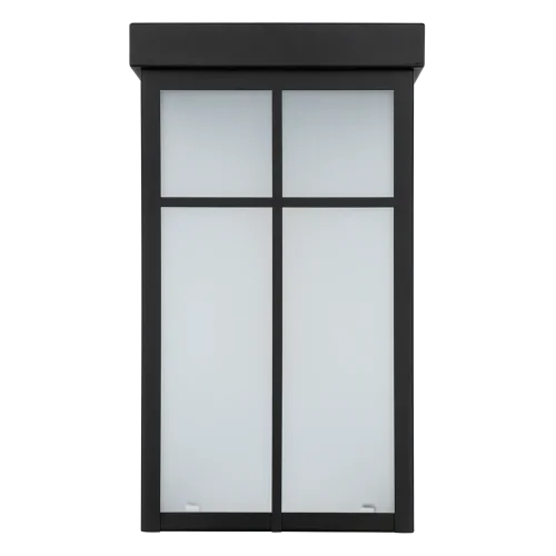 GlobaLux DOM Decorative Outdoor Square Lantern, 17W, 120V, Selectable 3000K|3500K|4000K, Black - view 2