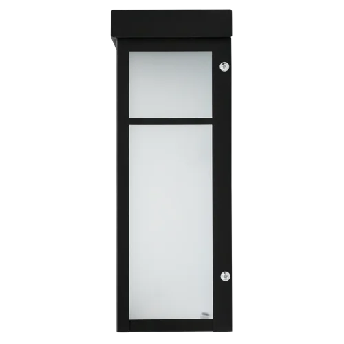 GlobaLux DOM Decorative Outdoor Square Lantern, 17W, 120V, Selectable 3000K|3500K|4000K, Black - view 3